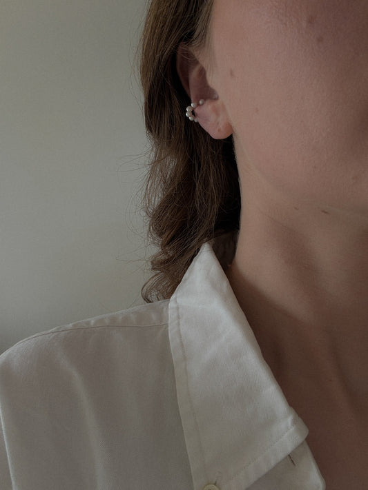 Pērļu cuff tipa auskars – mini